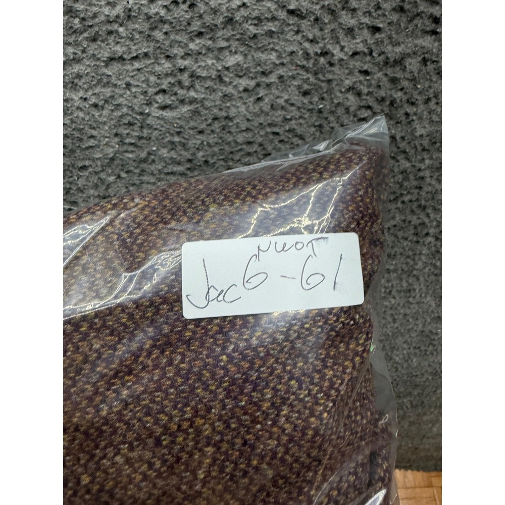 NWOT House of Bruar Ladies Velvet Wool Button Tweed Dress Midi Brown Size 16 - Picture 13 of 13